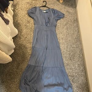 Blue midi Anthropologie dress